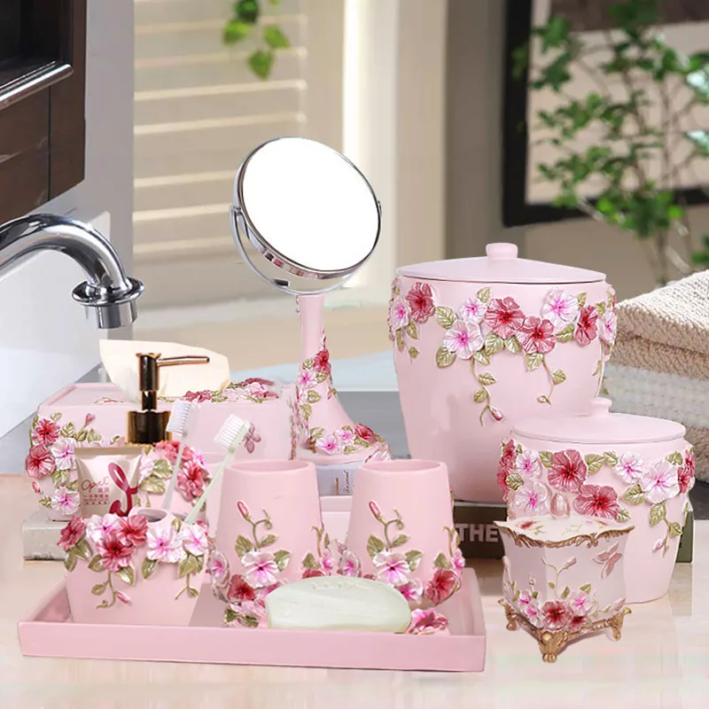 Wedding Bathroom Supply Kit - Pięcioczęściowy zestaw łazienkowy w stylu europejskim,