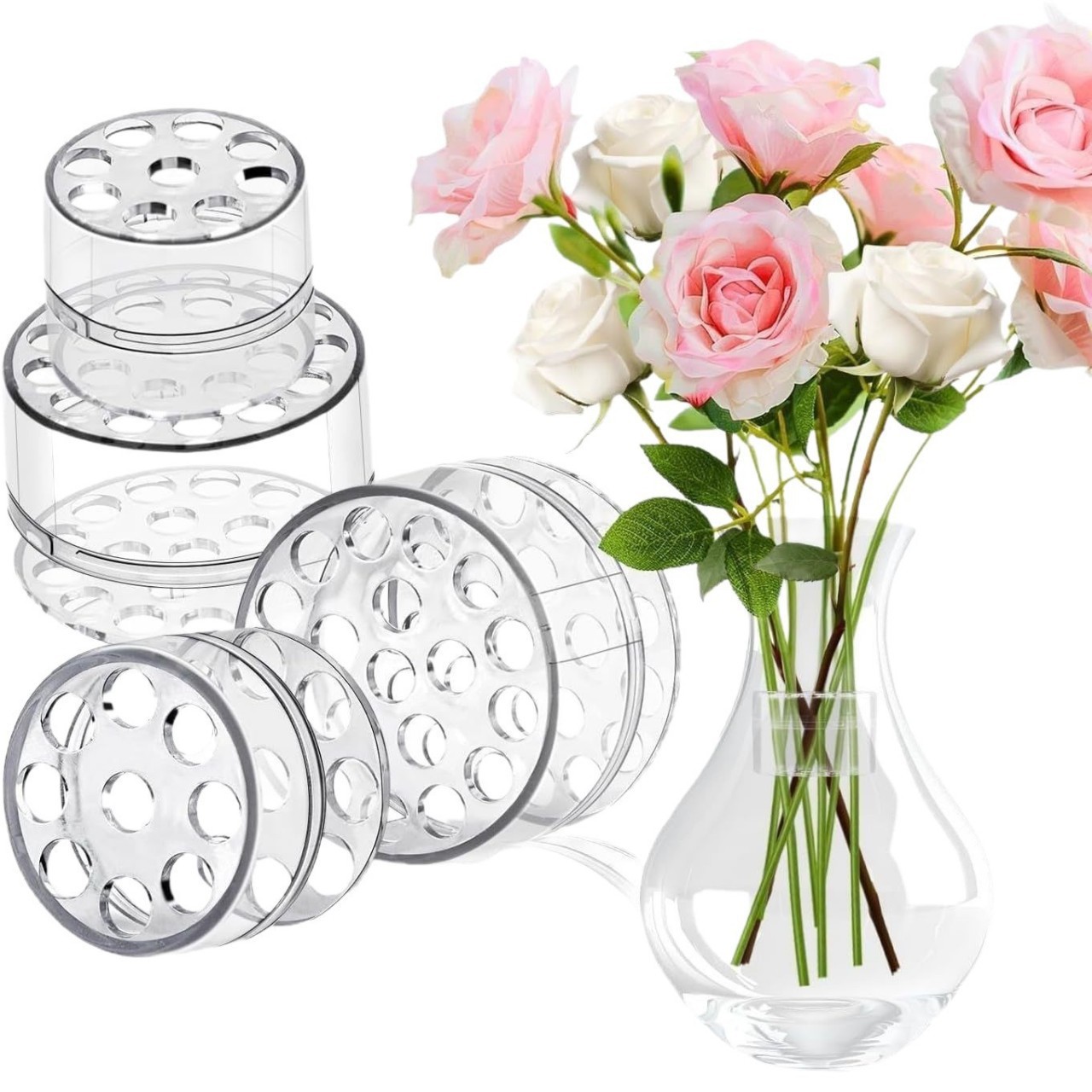 Flower Girl Basket - Spiralny uchwyt na łodygi do ikebany,