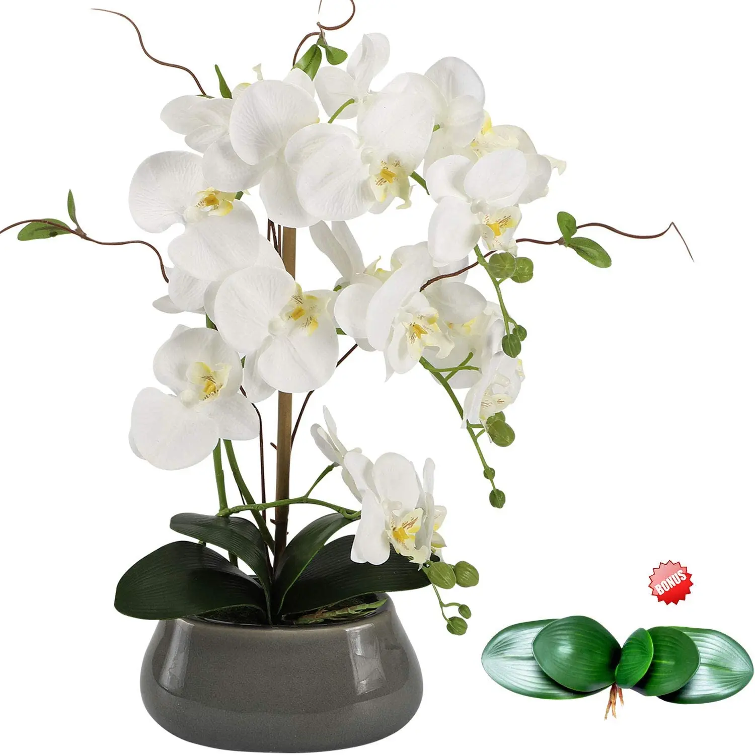 Flower Girl Basket - Sztuczne kwiaty orchidei Centerpieces na stół