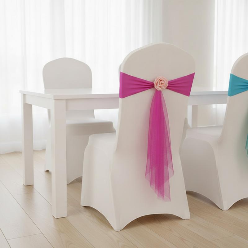 1 sztuka ozdobnych szarf na kr – Chair Sash Organza recenzja i cena