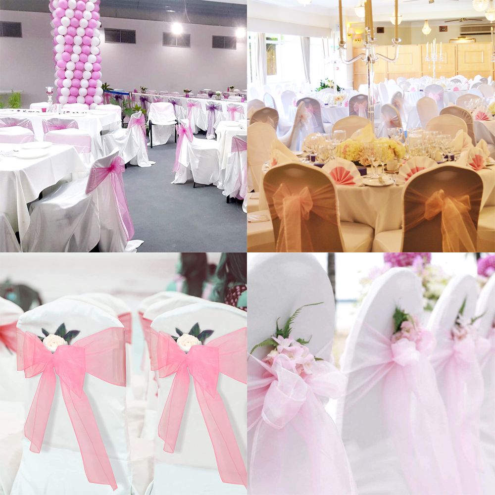 1 szt. Organzowa wstążka do de – Chair Sash Organza recenzja i cena