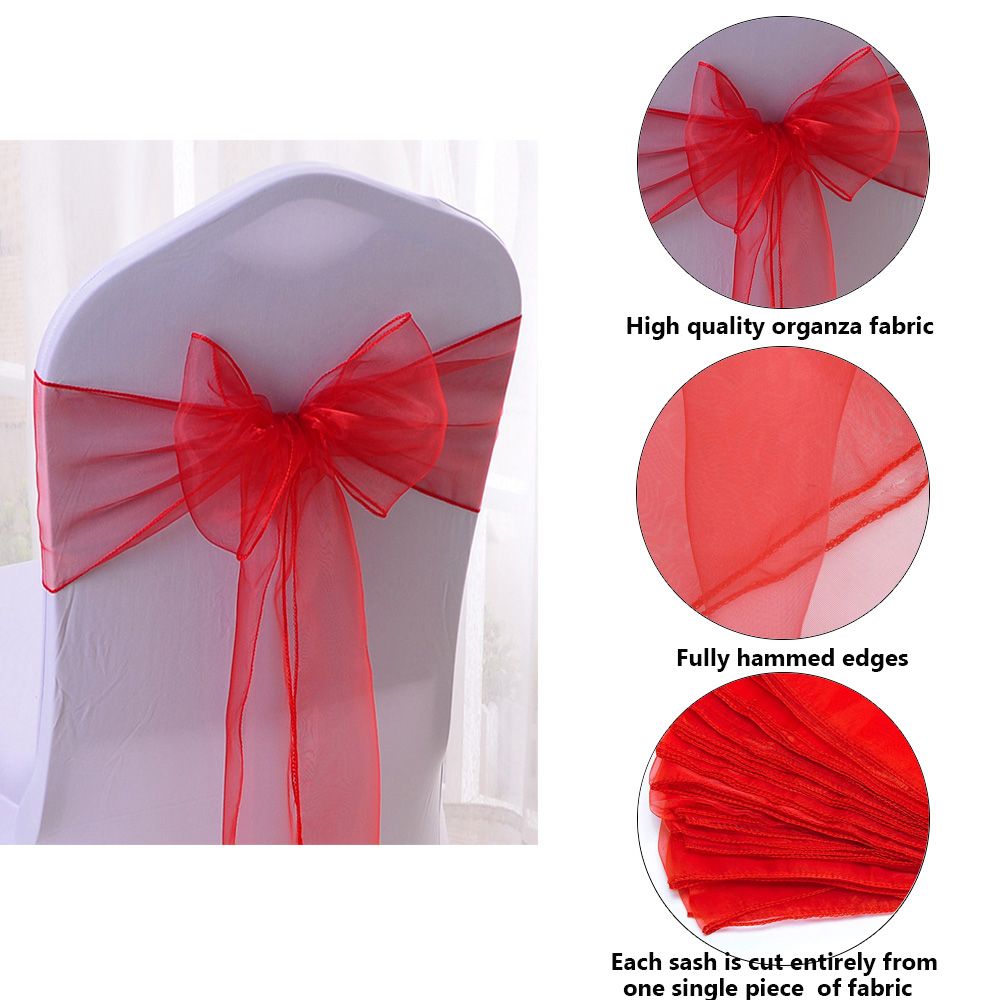 1 szt. Organzowa wstążka do de – Chair Sash Organza recenzja i cena