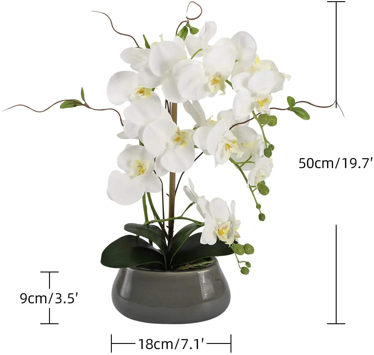 Sztuczne kwiaty orchidei Cente – Flower Girl Basket recenzja i cena