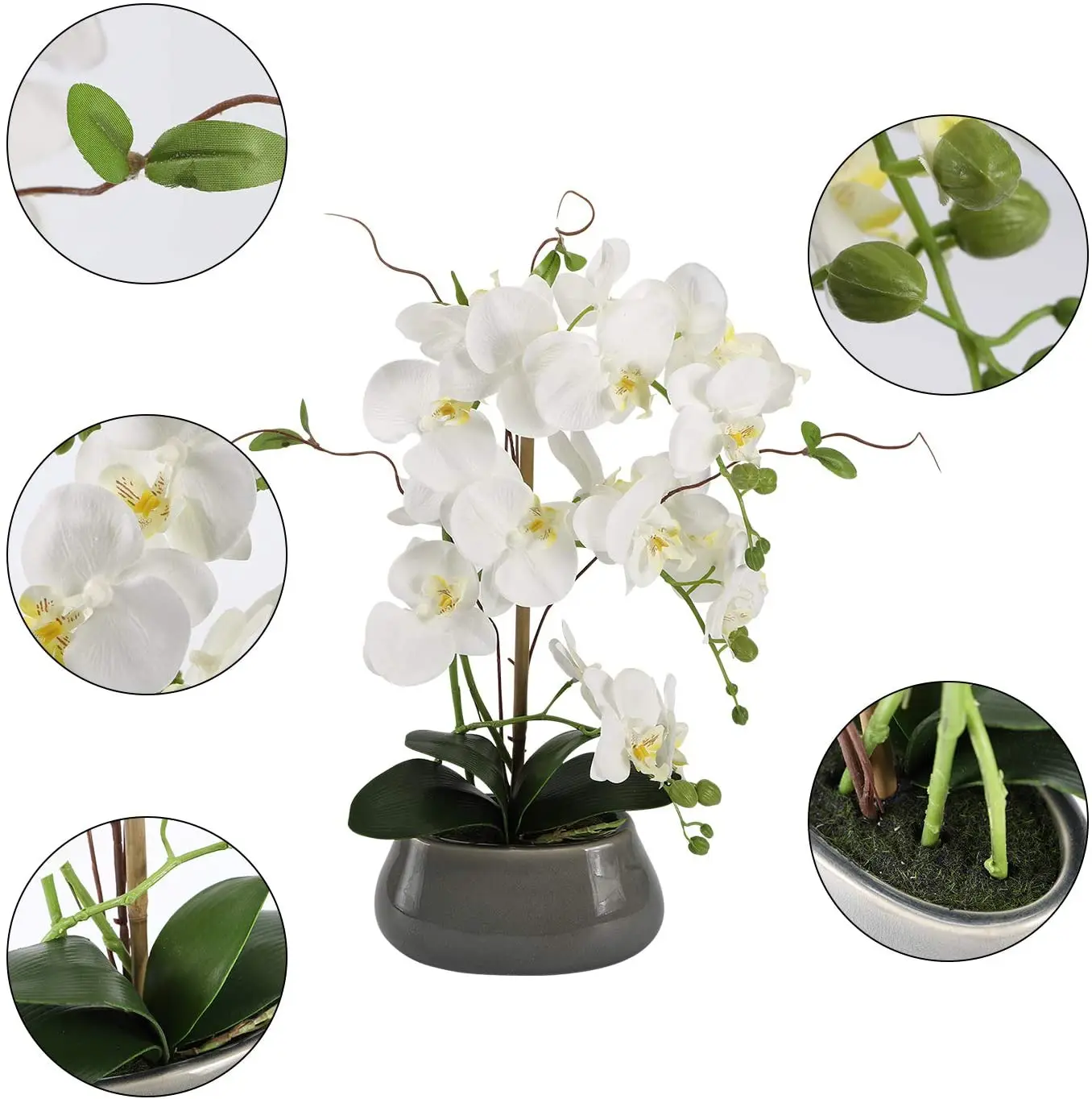Sztuczne kwiaty orchidei Cente – Flower Girl Basket recenzja i cena
