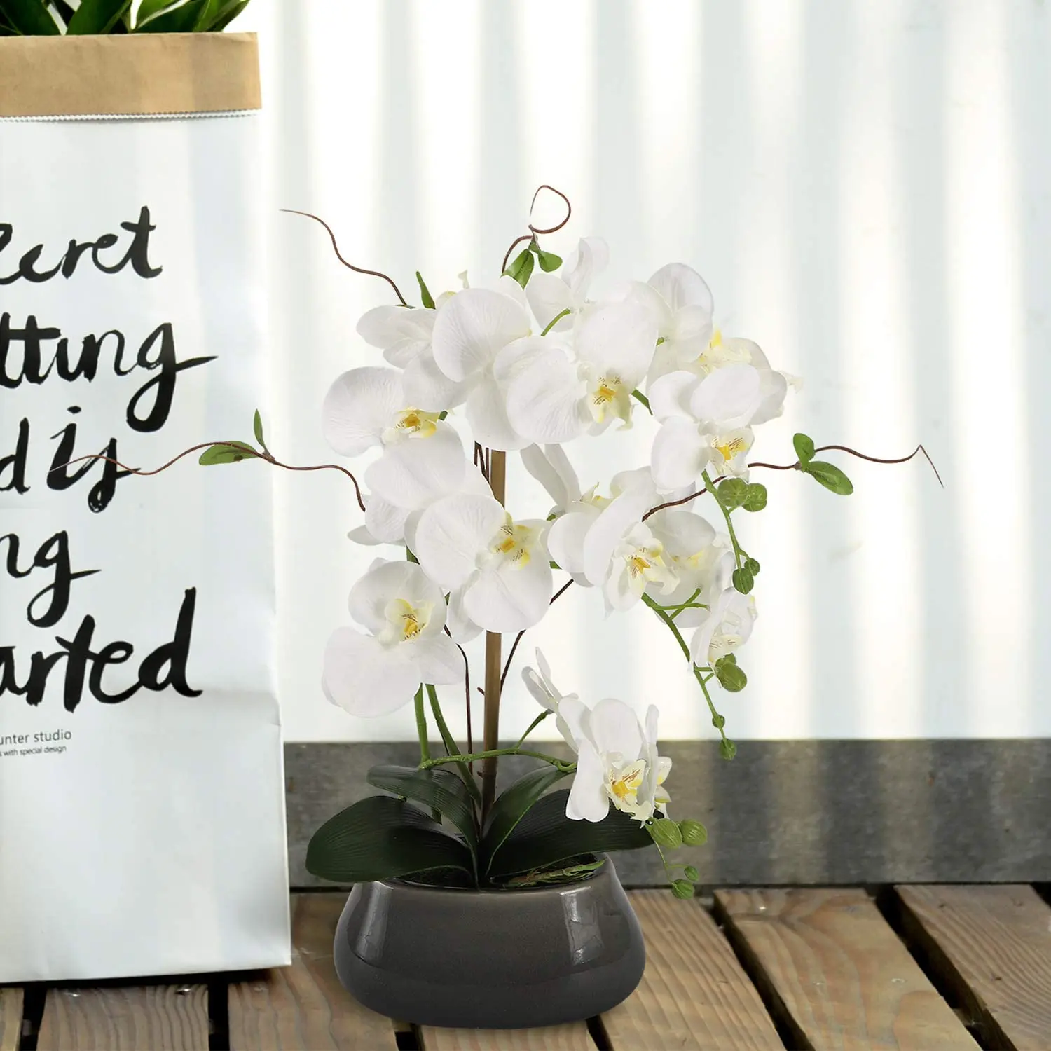 Sztuczne kwiaty orchidei Cente – Flower Girl Basket recenzja i cena
