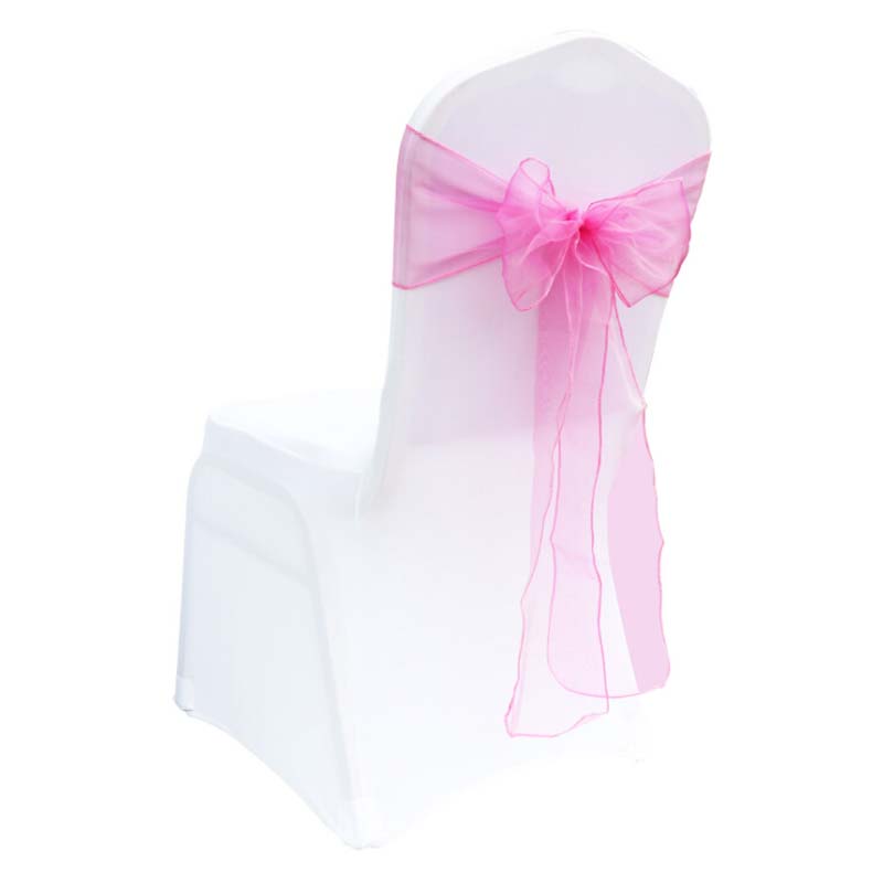 25Piece 18x275cm Ślubne szarfy – Chair Sash Organza recenzja i cena