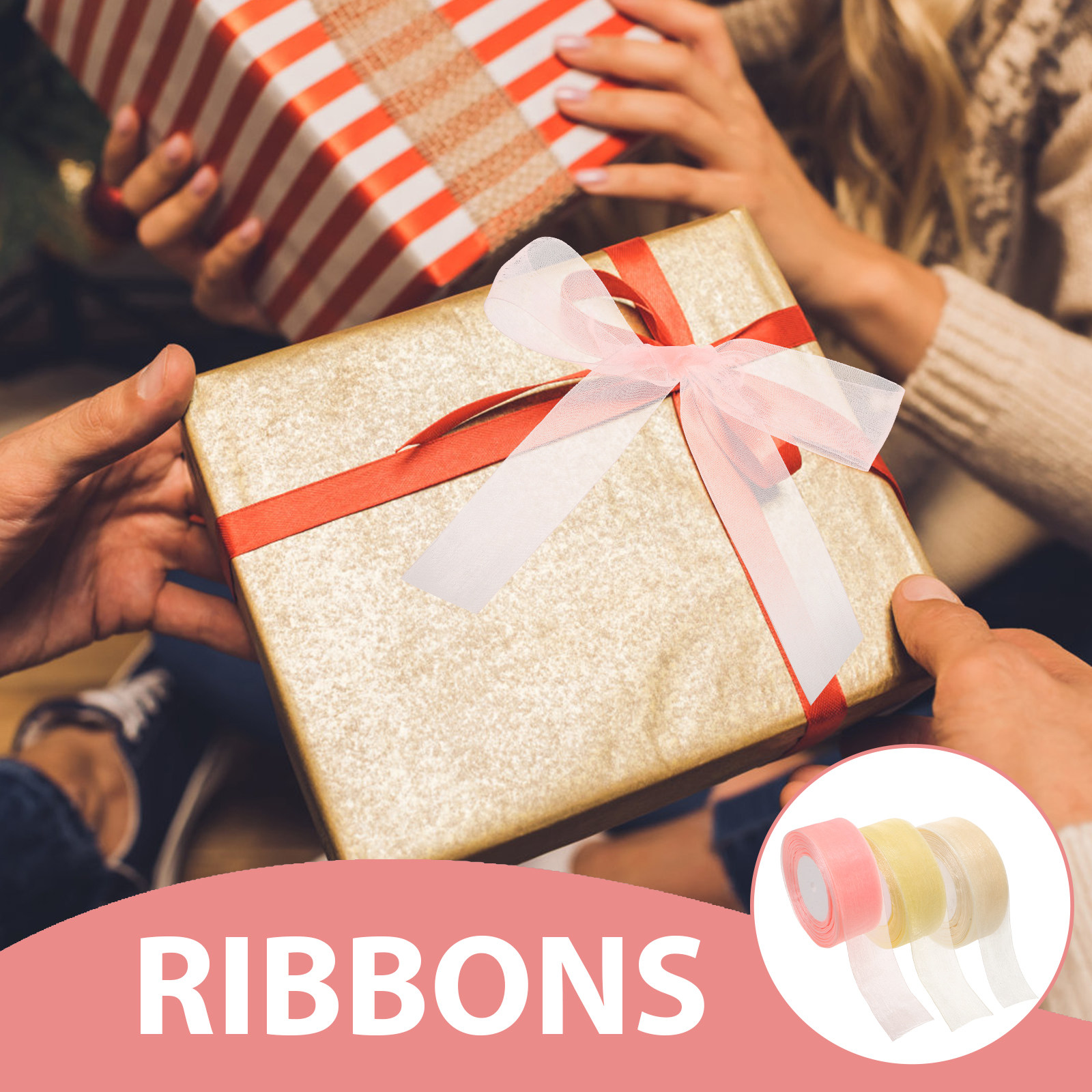 3 rolki przezroczystej wstążki – Chair Sash Organza recenzja i cena